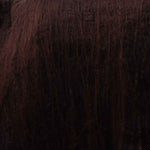 close up of silk lap in Clay, a rich, dark brown colour