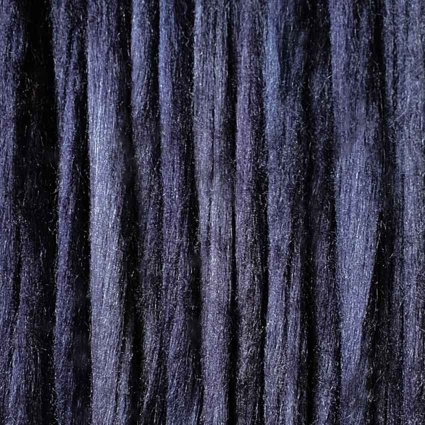 close up of blueberry  mulberry silk top, a very dark blue