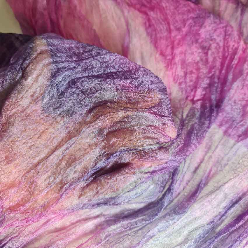Margilan Silk Gauze | Purple Haze