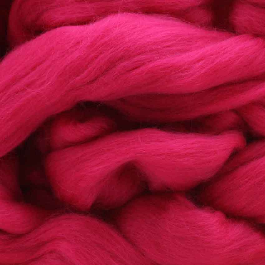 fifty grams divine merino wool top for felting in hot pants colour