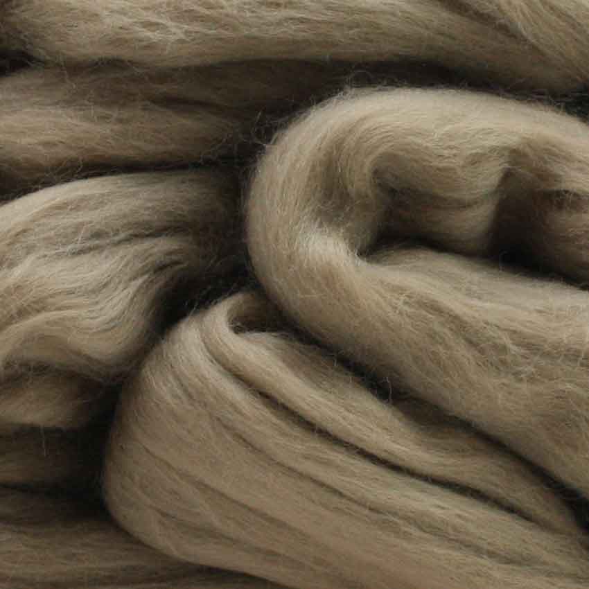 fifty grams divine merino wool top for felting in mink colour