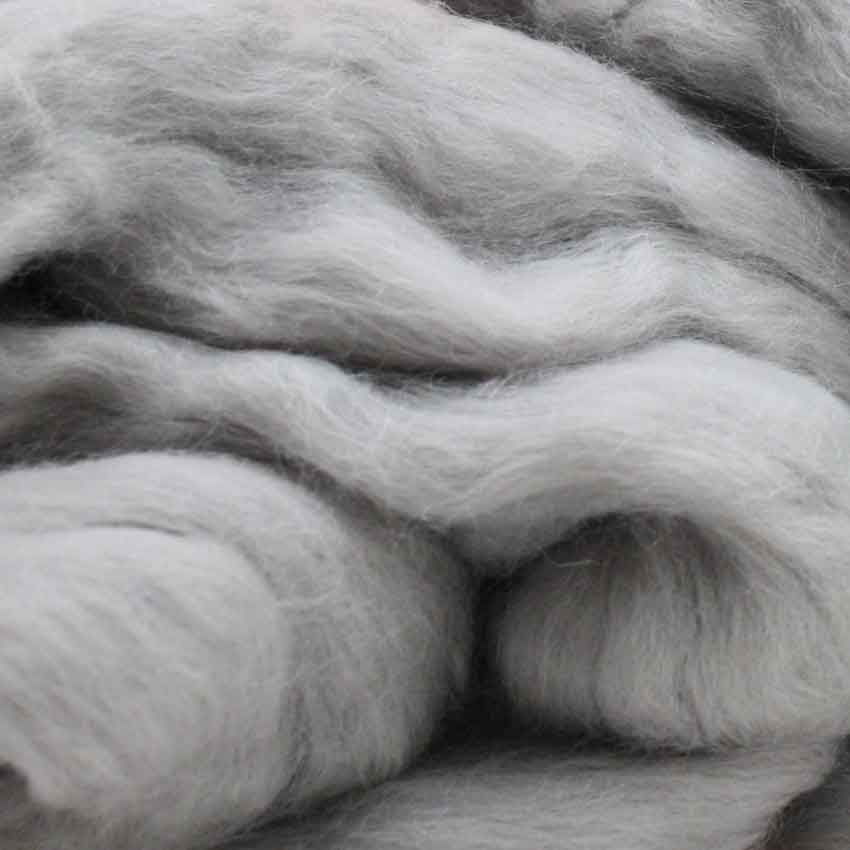 fifty grams divine merino wool top for felting in riverstone colour