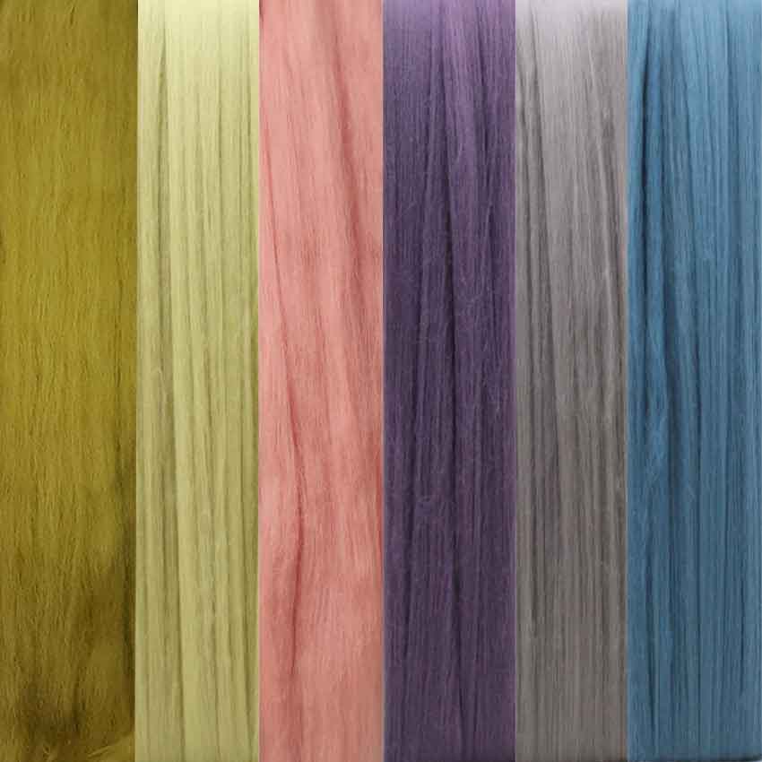 divine wooltop kelp colour combo  lemongrass nectarine amethyst riverstone and china blue