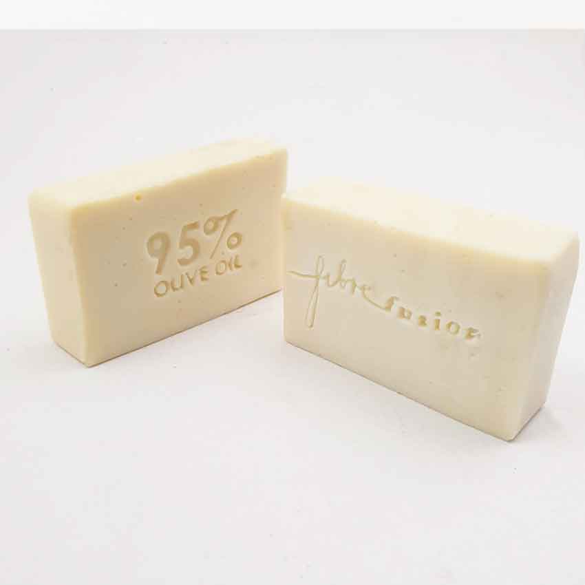 close up of olive-oil soap 100g for felting