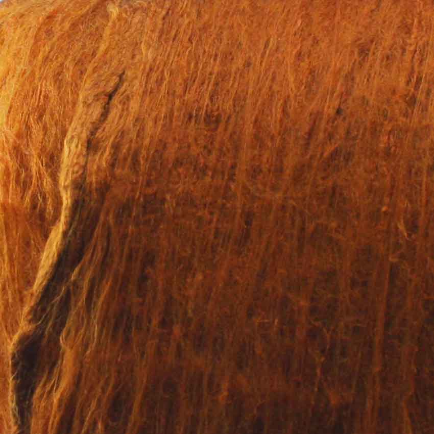 close up of silk lap copper