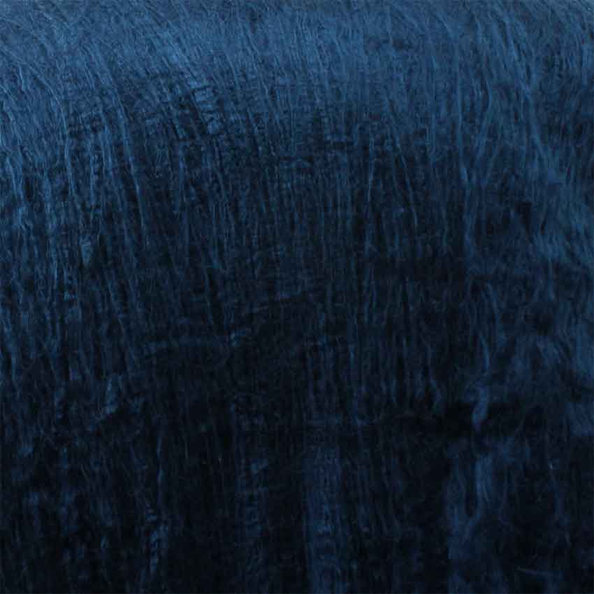 close up of silk lap denim